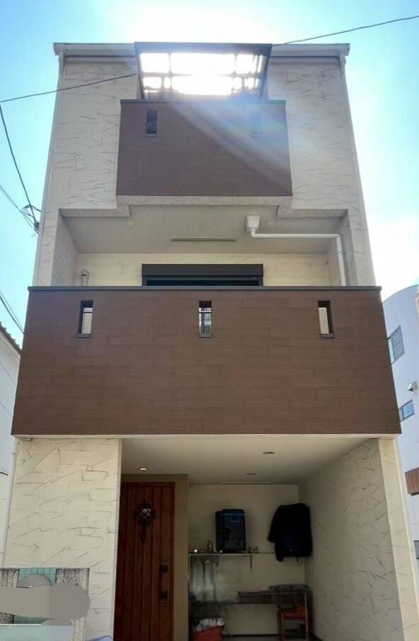 大阪市淀川区N様邸　外壁屋根塗装工事完工